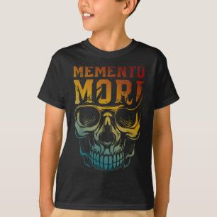Camiseta Memento Mori Stoicism Skull Cita Filosofía estoica