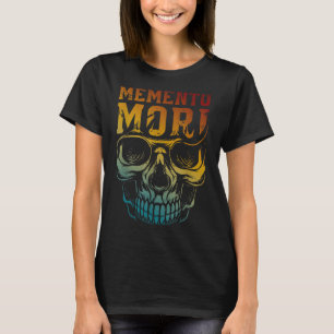Camiseta Memento Mori Stoicism Skull Cita Filosofía estoica