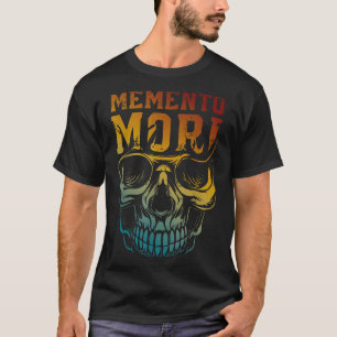 Camiseta Memento Mori Stoicism Skull Cita Filosofía estoica