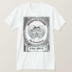 Camiseta Memento Vivere   Arte de Ángel Bond Vintage