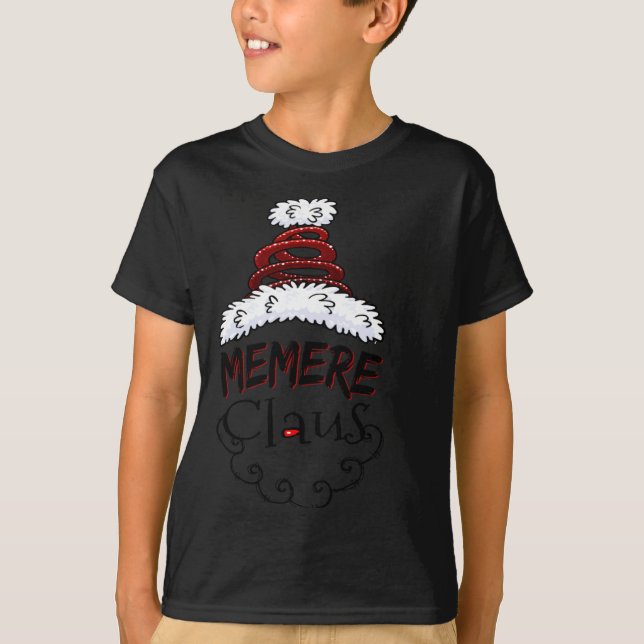 Camiseta Memere Claus Xmas Happy New Santa Claus Merry Chri (Anverso)