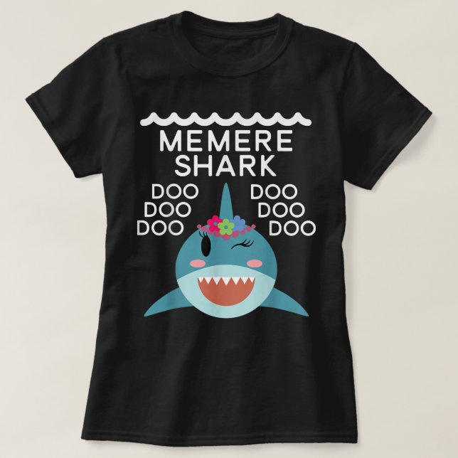 Camiseta Memere Shark Mating Family's Shark Sts (Diseño del anverso)