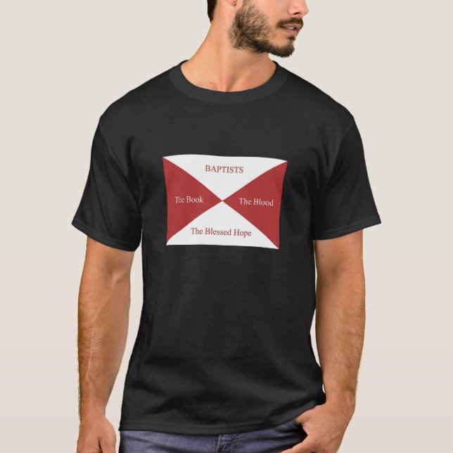 Camiseta Memes baptista: Bandera baptista (Anverso)