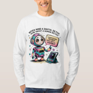 Camiseta Memes de Chatbot Humanos, no Humanos, seres humano