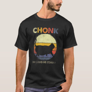 Camiseta Memes de gatos de chonk meme grande estilo retro d