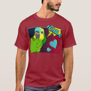 Camiseta Memes de Henlo Birb Graciosa historieta azul frent