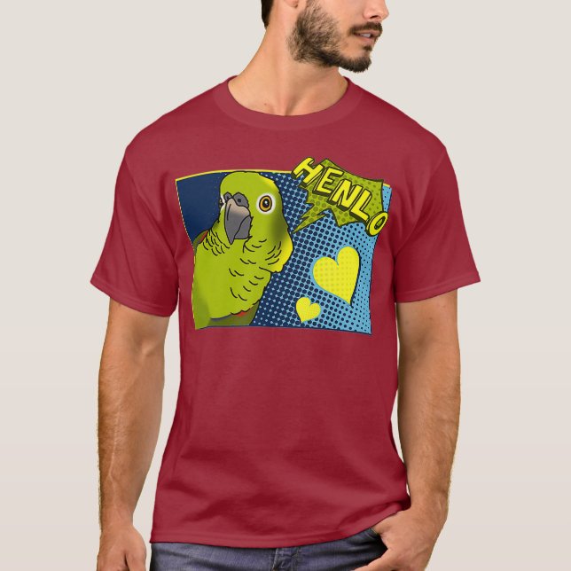 Camiseta Memes de Henlo Birb Gracioso Cómic Amazonía Napida (Anverso)