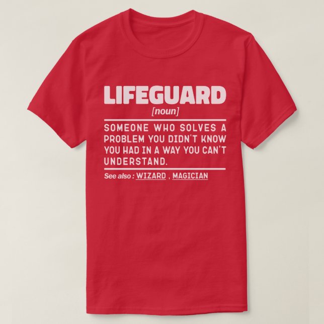 Camiseta Memes de la guardia de playa certificada por un so (Diseño del anverso)
