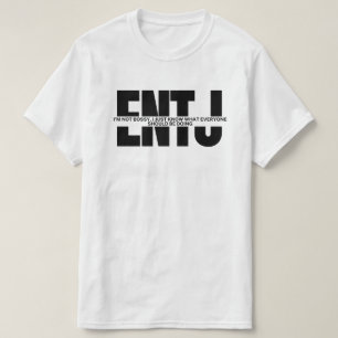 Camiseta Memes de MBTI humor sarcástico de ENTJ cita a T-Sh