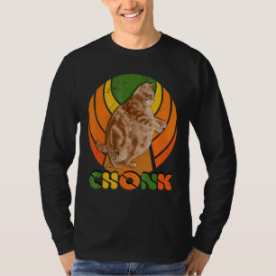 Camiseta Memes de memes del gato Chubby Chonk con sobrepeso