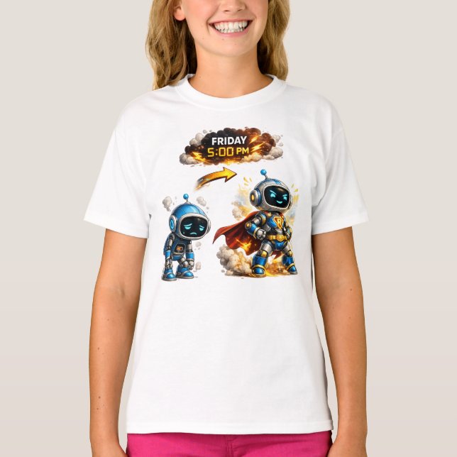 Camiseta Memes divertidos de robots (Anverso)