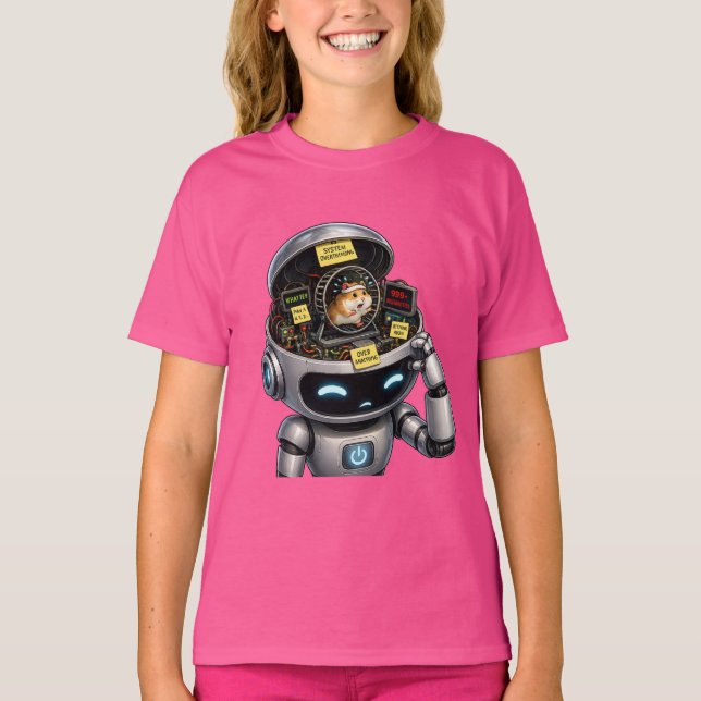 Camiseta memes divertidos de robots (Anverso)