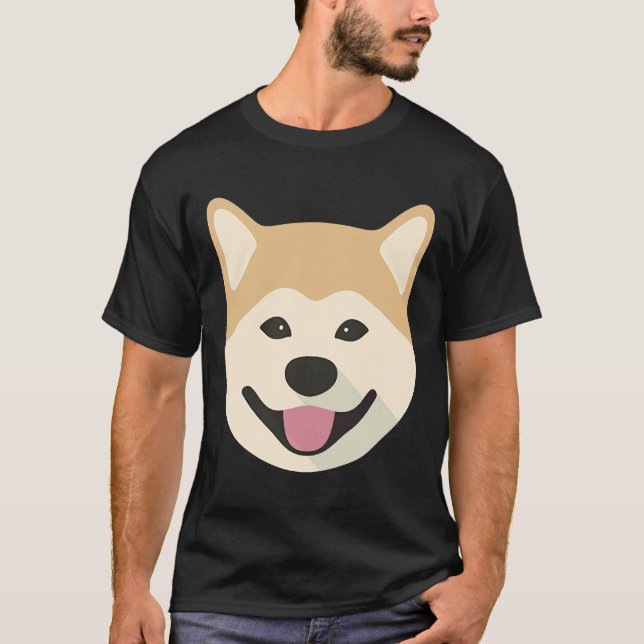 Camiseta Memes Doge Siberian Husky (Anverso)