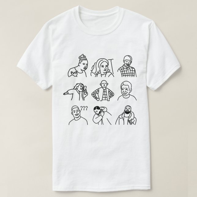 Camiseta Memes graciosos legendarios (Diseño del anverso)