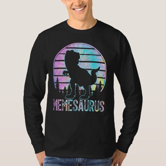 Camiseta Memesauro Rex Dinosaur Meme Saurus Tye Die Matchi (Anverso)