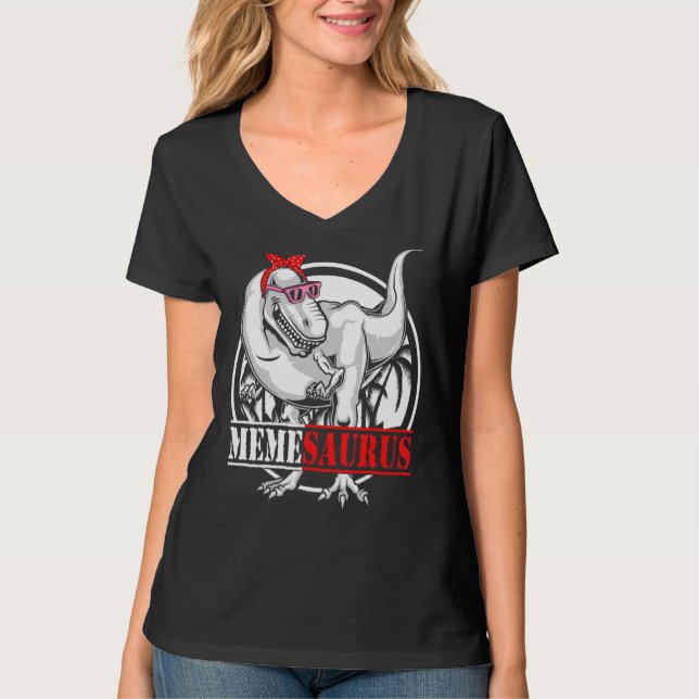 Camiseta Memesaurus Dinosaur Rex Día de la Madre Matchi (Anverso)