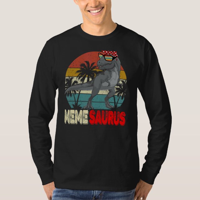Camiseta Memesaurus Rex Dinosaur Meme Saurus Madre Fami (Anverso)