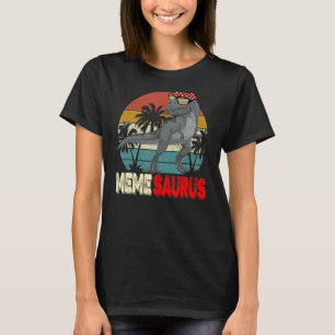 Camiseta Memesaurus Rex Dinosaur Meme Saurus Madre Fami