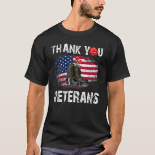 Camiseta Memo de 'Gracias Veterans Combat Boots contra las 