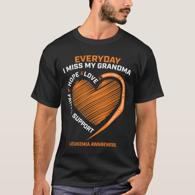 Camiseta Memoria Amable De La Conciencia De La Leucemia De  (Anverso)