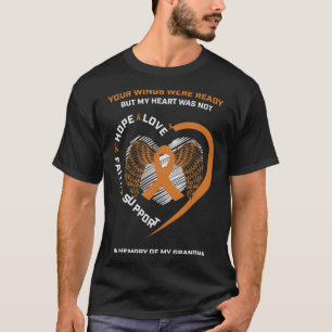 Camiseta Memoria De La Conciencia De La Leucemia De Mi Abue