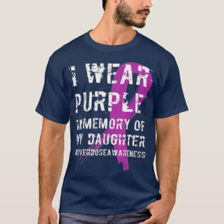 Camiseta Memoria de la hija usa conciencia de sobredosis mo