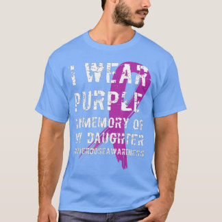 Camiseta Memoria de la hija usa conciencia de sobredosis mo