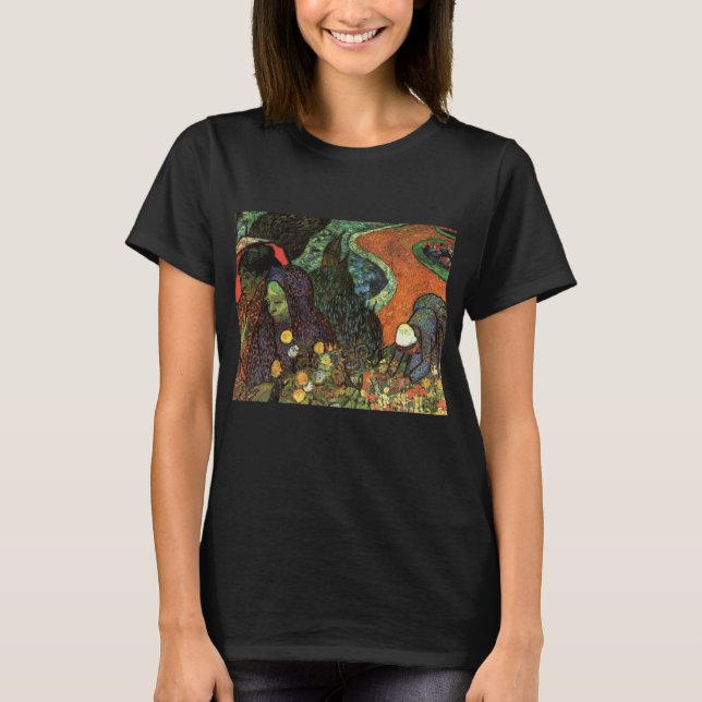 Camiseta Memoria del Jardín en Etten por Vincent van Gogh (Anverso)