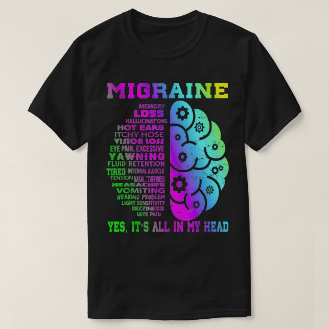 Camiseta Memoria Guay Migraine Menos alucinaciones (Diseño del anverso)