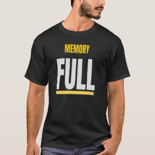 Camiseta MEMORIA LLENA - Diseño divertido de error del sist