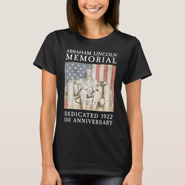 Camiseta Memorial Abraham Lincoln Washington DC 100 Anniver (Anverso)
