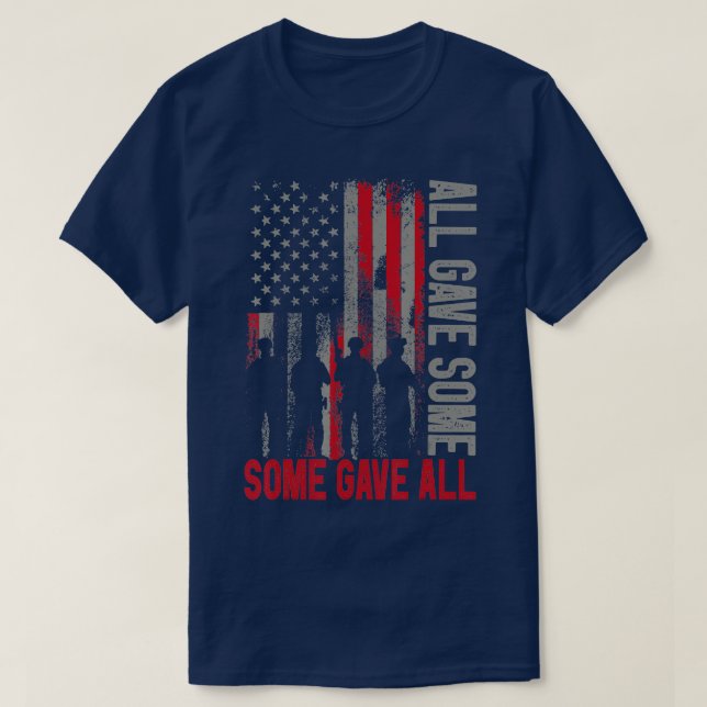 Camiseta Memorial Day 2023  All Gave Some Some Gave All Vet (Diseño del anverso)