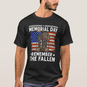 Camiseta Memorial Day Recuerden a los fallecidos veteranos