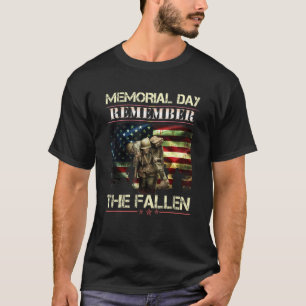 Camiseta Memorial Day Recuerden La Caída Del Veterano Ejérc