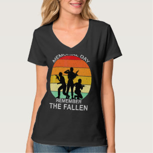 Camiseta Memorial Day Recuerden La Caída Del Veterano Ejérc