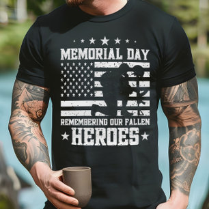 Camiseta Memorial Day Vintage Design Veterans Day Bandera d