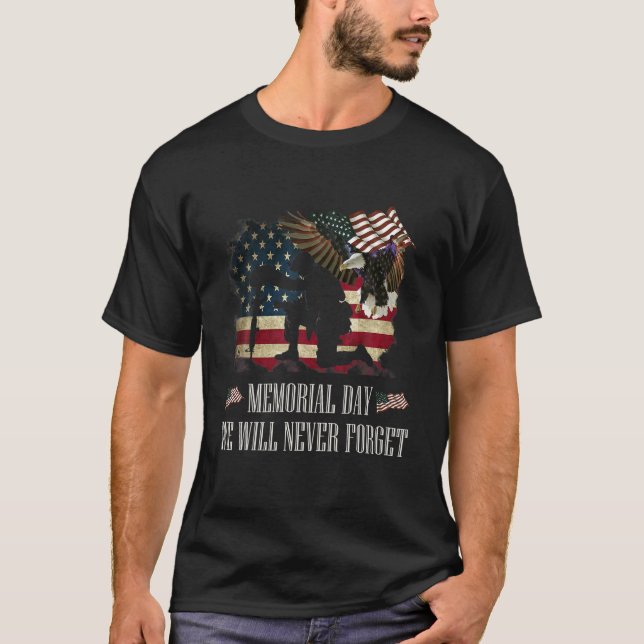 Camiseta Memorial Day We Will Never Forget (Anverso)