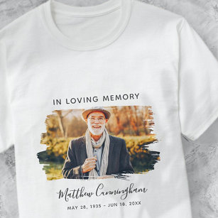 Camiseta Memorial de fotos de Personalizado de memoria amor