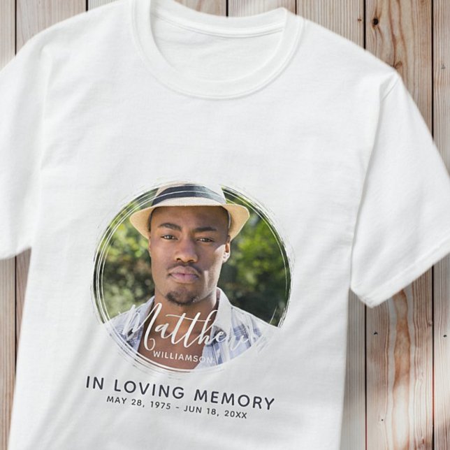Camiseta Memorial de fotos de Personalizados modernos en Lo (Subido por el creador)