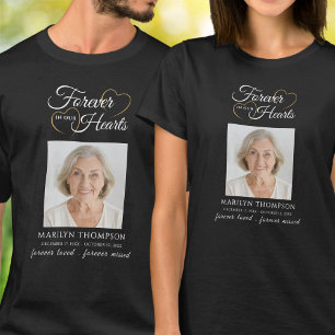 Camiseta Memorial de Fotos Por Siempre en Nuestros Corazone