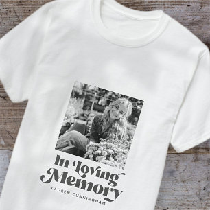 Camiseta Memorial de la foto retro de la época de amor