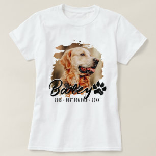 Camiseta Memorial de Mascota Moderna Mejor Perro Personaliz