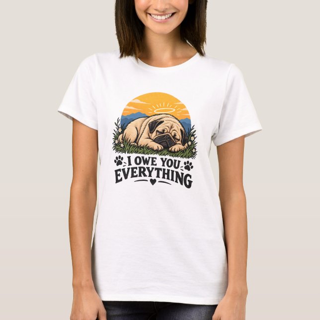 Camiseta Memorial de pérdida de perro (Anverso)