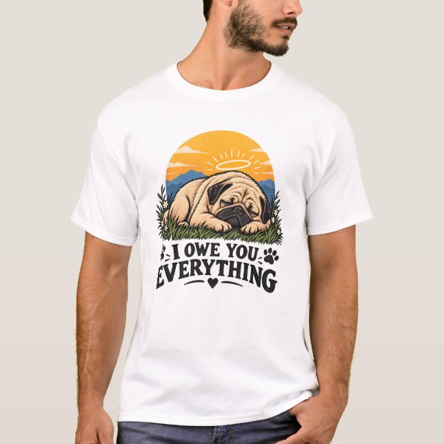 Camiseta Memorial de pérdida de perro (Anverso)