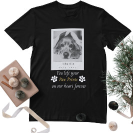 Camiseta Memorial de perro personalizado dejaste tus pintur