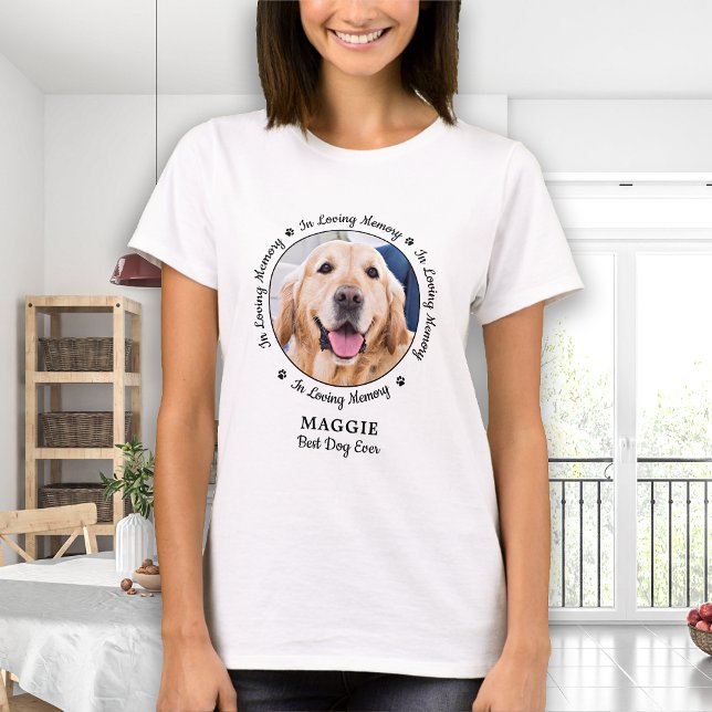 Camiseta Memorial de perros personalizado Mascota de memori (Subido por el creador)