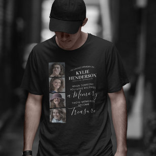 Camiseta Memorial de recuerdo del Collage de fotos
