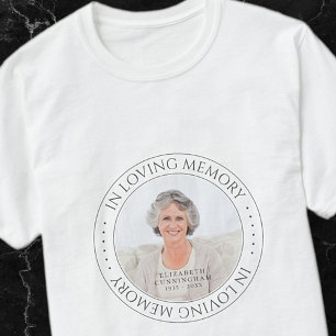 Camiseta Memorial en memoria de amor simple elegante foto