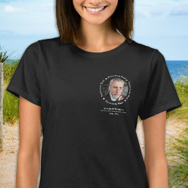 Camiseta Memorial foto simple personalizada Keepsake