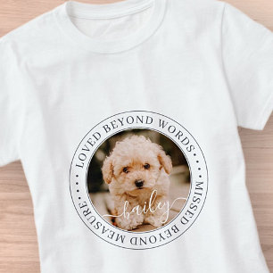 Camiseta Memorial mascota adorado más allá de las palabras